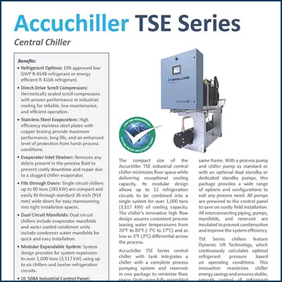 TSE 10 to 240 ton with scroll compressor